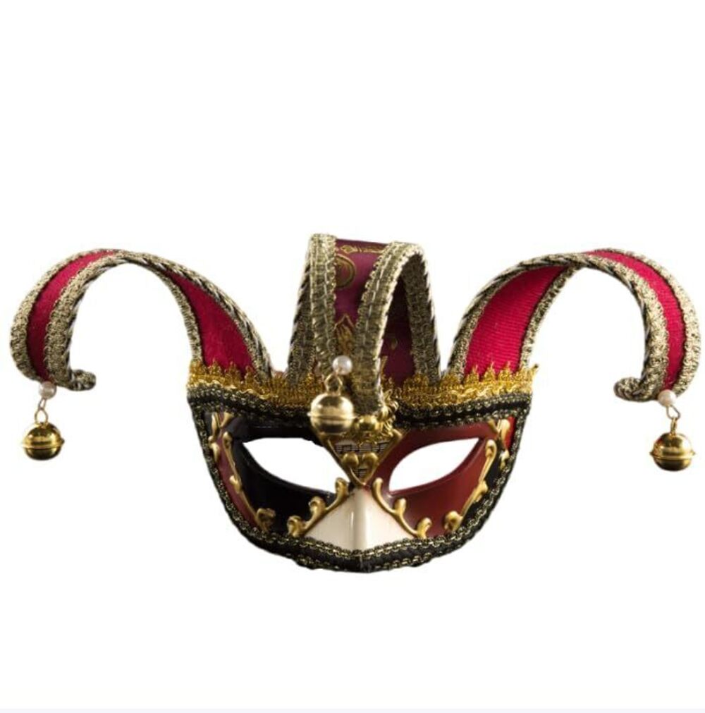 5752 Masquerade Masks Half Face Jester Masks Venetian Masks For Mardi Gras